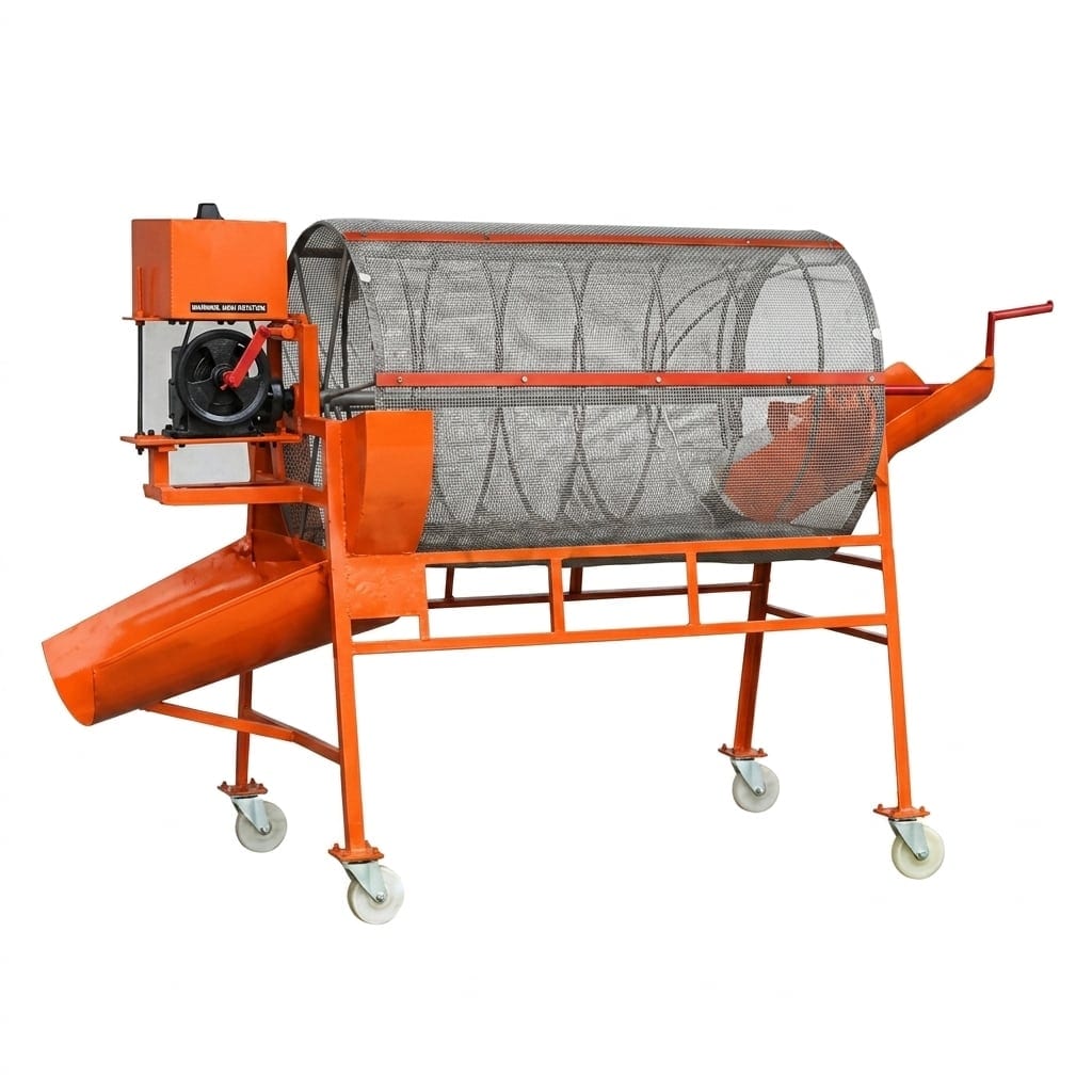 Rotary Sand Strainer Sieving Machine - Ambish Engineering Heavy Construction Machinery