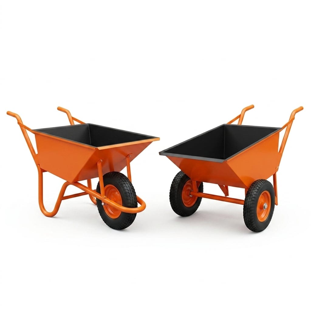 Single & Double Wheelbarrows - Ambish Engineering Heavy Construction Machinery